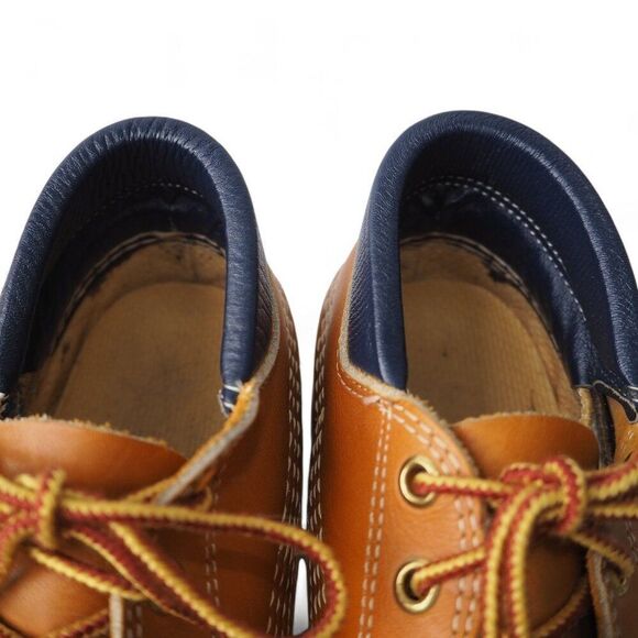 L.L. Bean Vintage Maine Hunting Shoe Ankle Duck Boots Navy / Brown Women's 7 - Picture 11 of 11